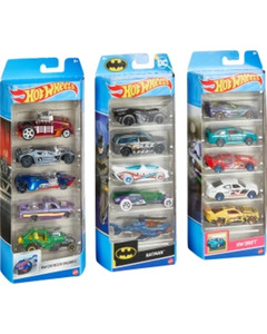 Mattel Hot Wheels Spielzeugautos, 5er-Pack, bunt