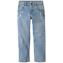 Bild 1 von Jungen Straight-Jeans mit Destroyed-Effekten HELLBLAU