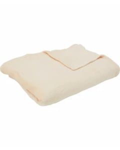 Weiche Coral-Wohndecke, Home & Deko, ca. 140 x 200 cm, offwhite