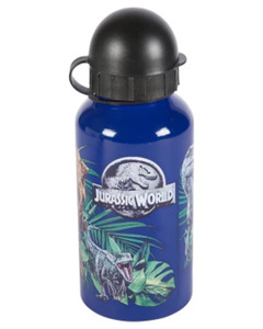 Jurassic World Trinkflasche, ca. 400 ml, blau