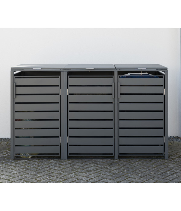 Bild 3 von Westmann Mülltonnenverkleidung Kubus 3er Box, ca. B200/H116/T80 cm