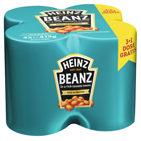 Bild 1 von Heinz Baked Beans in Tomaten Sauce, 4er Pack