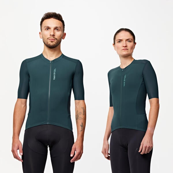 Bild 1 von Unisex kurzarm Sommer Rennrad Radtrikot - Racer 2 Grün