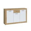 Bild 1 von Sideboard Brilon Eiche Artisan-Optik/Weiß 135,2x86x35 cm