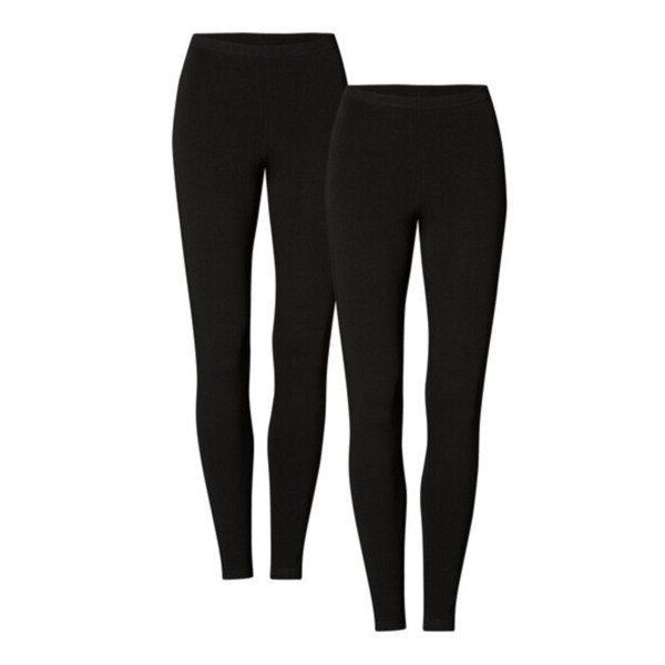 Bild 1 von Leggings, lang, 2er Set, schwarz, 40/42