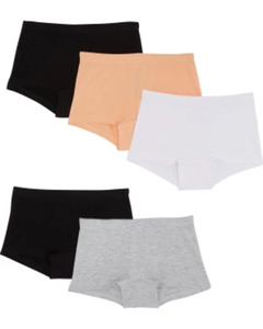 Pantys im Mehrfachpack, 5er-Pack, Y.F.K., schwarz