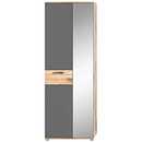 Bild 1 von Garderobenschrank Mason, Basalt grau Nox Oak braun 70x200x37 cm