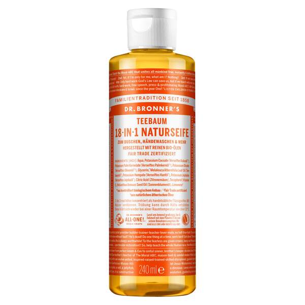 Bild 1 von Dr. Bronner' s 18-IN-1 NATURSEIFE Outdoor Seife TEEBAUM