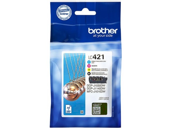 Bild 1 von Tinten BROTHER LC421VAL BROTHER TINTE (4) CMYK ST