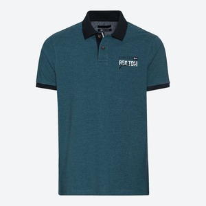 Herren-Poloshirt in Piqué-Qualität, Petrol