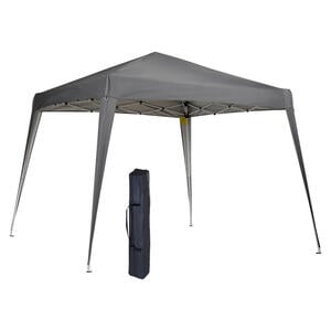 Outsunny Pavillon grau Stoff B/H/L: ca. 240x250x240 cm