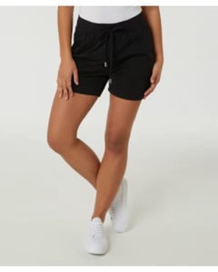 Schwarze Shorts, Janina, elastischer Bund, schwarz