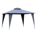 Bild 1 von Outsunny Pavillon grau Metall B/H/L: ca. 345x268x345 cm