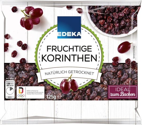 Bild 1 von EDEKA Fruchtige Korinthen getrocknet 125G