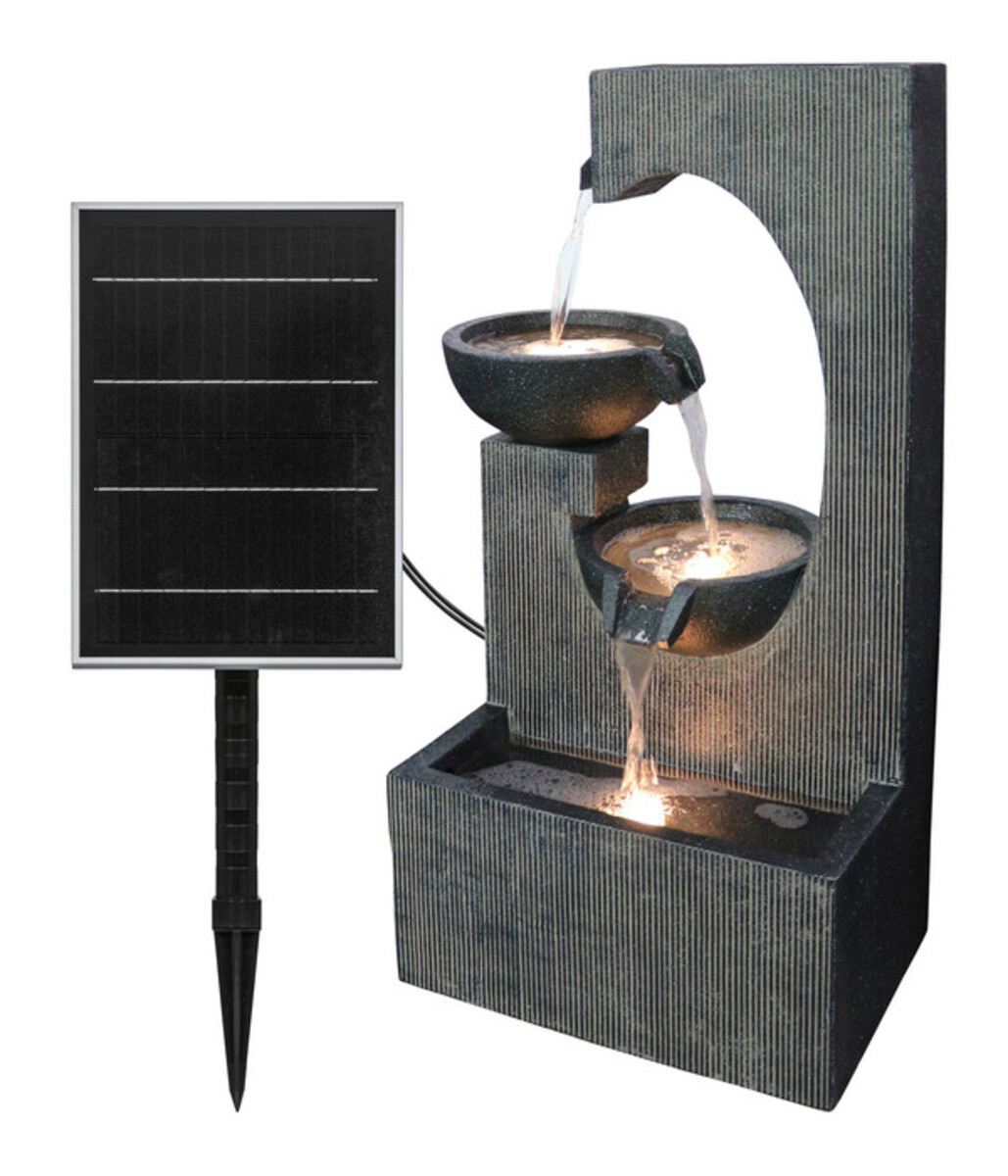 Bild 2 von Dehner Polyresin-Solarbrunnen Lorca, ca. H81 cm