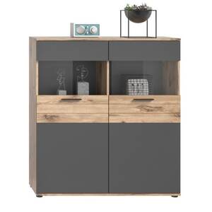 Highboard Mason Grau/Braun 110x122x37 cm