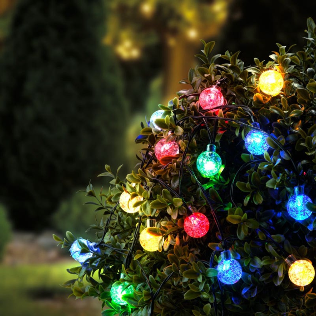 Bild 1 von Solar-Lichterkette mit Mini-Kugeln, ca. 385cm, White