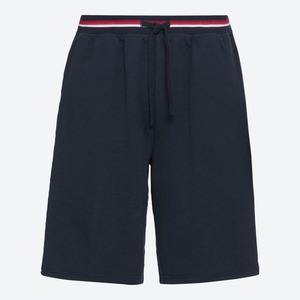 Herren-Freizeitshorts mit Kontrast-Bund, Dark-blue