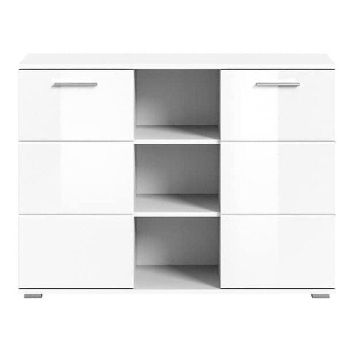 Bild 1 von Kommode Prego 110 x 83 x 37 cm weiß Hochglanz