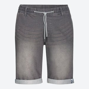 Herren-Bermudas mit Kordelzug, Gray