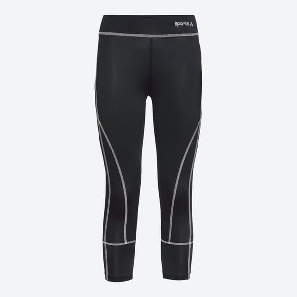 Bild 1 von Damen-Sportleggings mit Kontrast-Nähten, Black