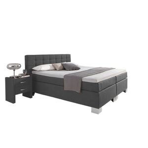 Boxspringbett Holiday grau feinmeliert 180x200 cm