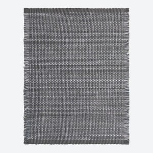 Platz-Set mit Fransen, ca. 33x48cm, Gray