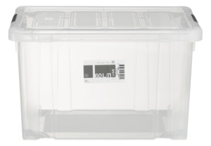 Tarrington House Clear Box, mit Deckel, 60 l, transparent