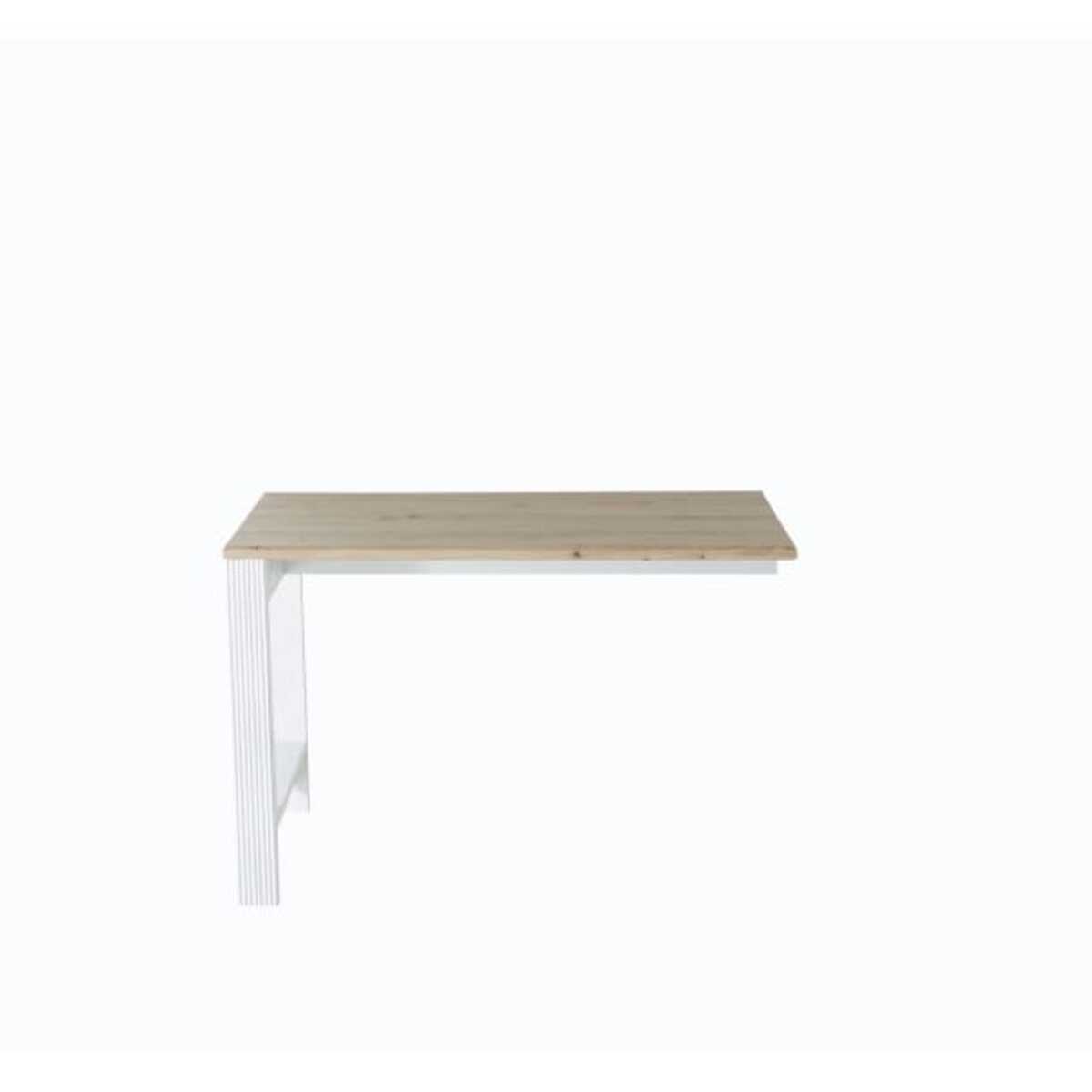 Bild 1 von Schreibtisch-Winkel Jasmin weiß/Artisan Eiche NB