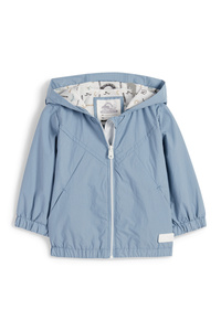 C&A Baby-Jacke mit Kapuze-gefüttert, Blau, Größe: 68