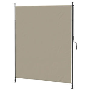 Outsunny Seitenmarkise sand Aluminium B/H/L: ca. 3,8x305x200 cm