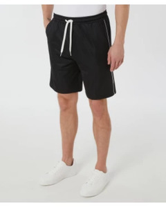 Schwarze Sport-Shorts, Ergeenomixx, Seitentaschen, schwarz