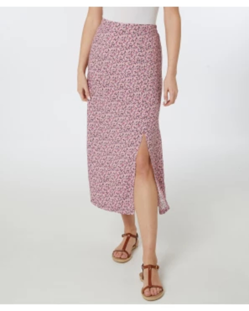 Bild 1 von Rock aus Viskose, Janina, teilelastischer Bund, Blumendruck