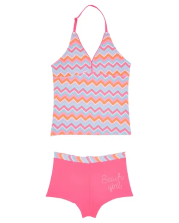 Bild 1 von Farbenfroher Tankini, Y.F.K., verschiedene Designs, neon pink