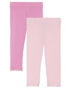 Bild 1 von Leggings mit Spitze, 2er-Pack, pink/rosa