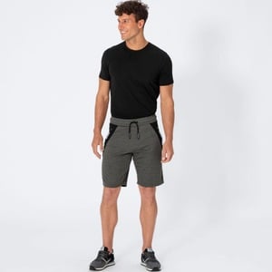 Herren-Bermudas mit Birdseye-Muster, Dark-green