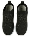 Bild 1 von Slip-ons Maschenoptik, Janina, Glitzersteine, schwarz