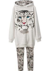 Mädchen Sweatshirt + Leggings mit Bio Baumwolle (2-tlg. Set), 116/122