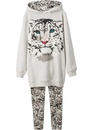 Bild 1 von Mädchen Sweatshirt + Leggings mit Bio Baumwolle (2-tlg. Set), 116/122