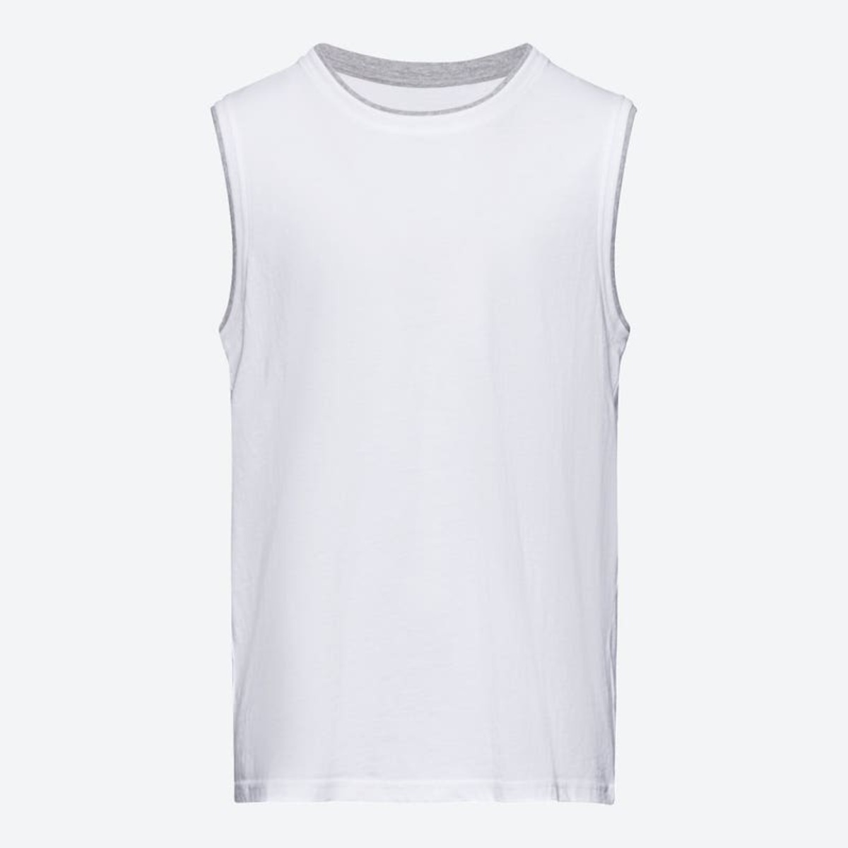 Bild 1 von Herren-Muskelshirt mit breiten Trägern, White