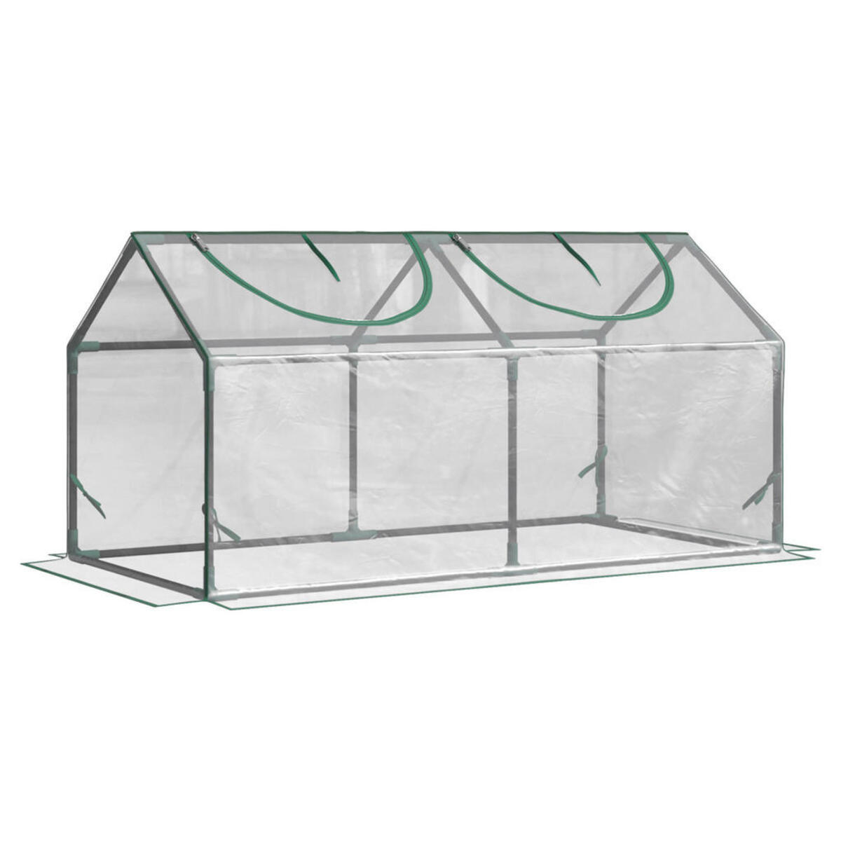 Bild 1 von Outsunny Gewächshaus B/H/L: ca. 60x60x120 cm