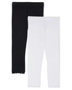 Bild 1 von Leggings mit Spitze, 2er-Pack, Y.F.K., schwarz/weiß