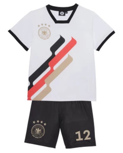 DFB Trikot und Shorts, Idena, 2-tlg. Set, weiß/schwarz