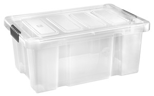 Tarrington House Clear Box, mit Deckel, 45 l, transparent