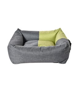 Dehner Lieblinge Kuschelbett Summertide, rechteckig, grau/grün