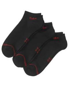 Coca Cola Socken, 3er-Pack, Coca Cola, schwarz