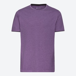 Herren-T-Shirt in Melange-Optik, Light-violet