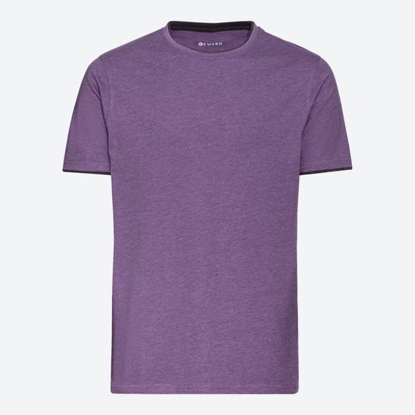 Bild 1 von Herren-T-Shirt in Melange-Optik, Light-violet