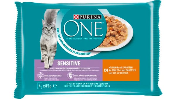 Bild 1 von PURINA ONE Sensitive mit Huhn und Karotten Katzennassfutter