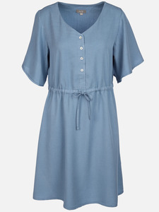 Damen Kleid mit V-Ausschnitt
                 
                                                        Blau